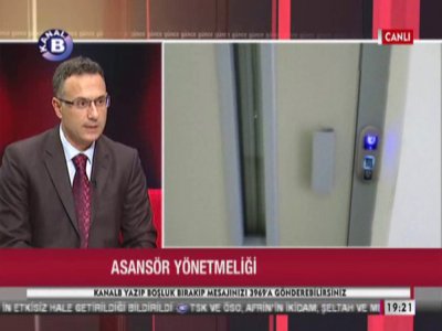 ÜYEMİZ MUSTAFA DEMİRBAĞ KANAL BDE ASANSÖRLERİN ETİKETLENDİRİLMESİNİ ANLATTI