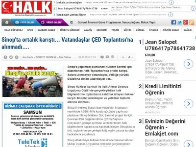 SİNOP`TA ORTALIK KARIŞTI... VATANDAŞLAR ÇED TOPLANTISI`NA ALINMADI....(HEDEFHALK.COM)