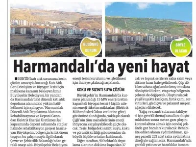 HARMANDALI`DA ÇÖPTEN ELEKTRİK ÜRETİLECEK (HÜRRİYET İZMİR EGE)