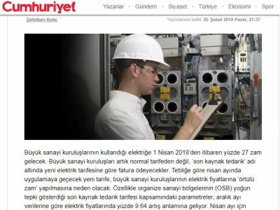 BU ZAM YABANCI FİRMALARI KAÇIRIR (CUMHURİYET.COM.TR)