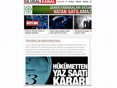HÜKÜMETTEN `YAZ SAATİNE DEVAM` KARARI (ULUSAL.COM.TR)