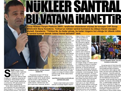 NÜKLEER SANTRAL BU VATANA İHANETTİR (VİTRİN HABER)