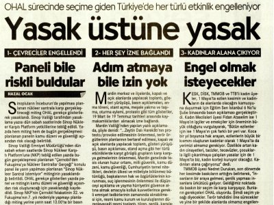 VALİLER PADİŞAH GİBİ `YASAK KARDEŞİM` (CUMHURİYET)