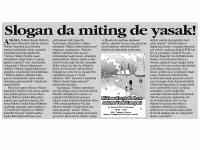SLOGAN DA MİTİNG DE YASAK! (ANAYURT, 23.04.2018)