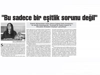 BU SADECE BİR EŞİTLİK SORUNU DEĞİL (BAŞKENT GAZETESİ, 17.05.2018)