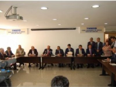 CUMHURBAŞKANI ADAYI MUHARREM İNCEDEN TMMOB ZİYARETİ