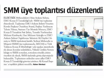 SMM ÜYE TOPLANTISI DÜZENLENDİ (WWW.MEMLEKET.COM.TR, 07.05.2018)