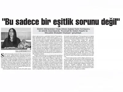 BU SADECE BİR EŞİTLİK SORUNU DEĞİL (BAŞKENT GAZETESİ, 17.05.2018)