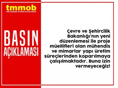TMMOB’DEN “İMZASIZ” YAPI RUHSATI UYARISI