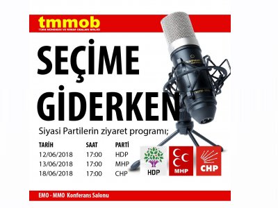 SİYASİ PARTİLERİN TMMOB MERSİN İL KOORDİNASYON KURULUNU ZİYARET PROGRAMI