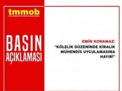 KİRALIK MÜHENDİS UYGULAMASINA HAYIR!