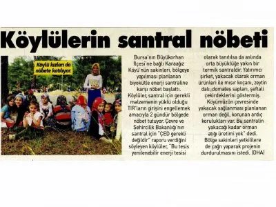 KÖYLÜLERİN SANTRAL NÖBETİ (KORKUSUZ)