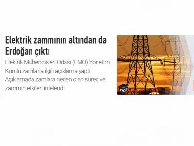 ELEKTRİK ZAMMININ ALTINDAN DA ERDOĞAN ÇIKTI (ODATV.COM)