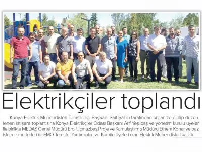 MEDAŞ, ELEKTRİKÇİLER VE MÜHENDİSLERLE BİR ARAYA GELDİ (ANADOLUDA BUGÜN, 15.08.2018)