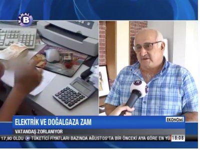 ELEKTRİK VE DOĞALGAZA ZAM - KANAL B 3 EYLÜL 2018