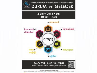 YÜKSEK GERİLİM TESİSLERİNDE İŞLETME SORUMLULUĞUNDA DURUM VE GELECEK ÇALIŞTAYI DÜZENLENECEK