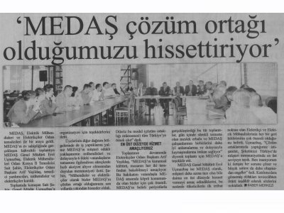 MEDAŞ TA HEDEF EN ÜST DÜZEYDE HİZMET (MERHABA, 24.09.2018)