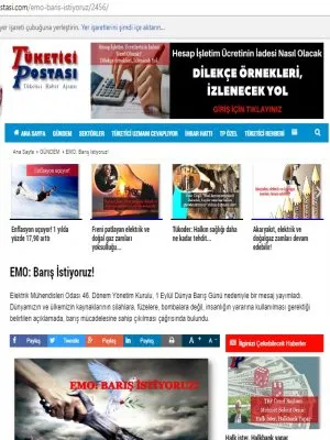 EMO: BARIŞ İSTİYORUZ! (TUKETİCİPOSTASİ.COM)