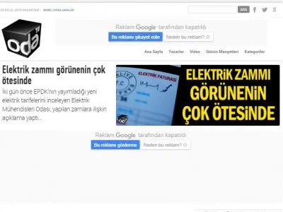 ELEKTRİK ZAMMI GÖRÜNENİN ÇOK ÖTESİNDE (ODATV.COM)