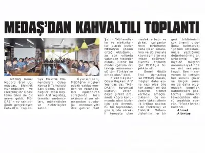 MEDAŞ`DAN KAHVALTILI TOPLANTI (PERVASIZ, 24.09.2018)