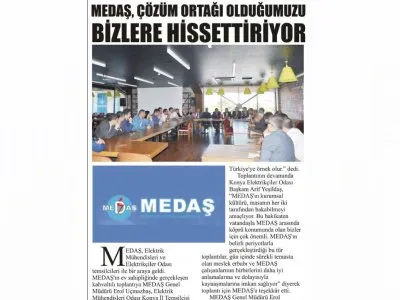 MEDAS, ÇÖZÜM ORTAĞI OLDUĞUMUZU BİZLERE HİSSETTİRİYOR  (YENİGÜN, 24.09.2018)