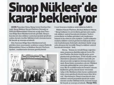 SİNOP NÜKLEER`DE KARAR BEKLENİYOR (HEDEF HALK)