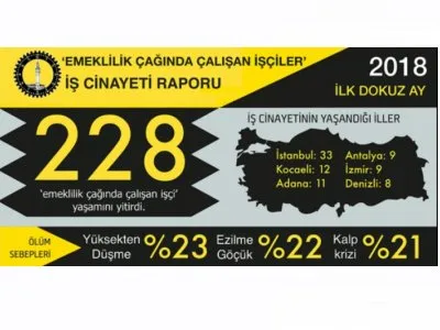 İSİG MECLİSİ: EMEKLİLİK ÇAĞINDA ÇALIŞAN EN AZ 228 İŞÇİ YAŞAMINI YİTİRDİ (WWW.SİYASİHABER3.ORG., 31.10.2018)