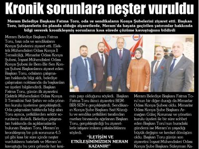 KRONİK SORUNLARA NEŞTER VURULDU (KONYA TAKİP, 07.11.2018)
