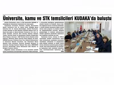 ÜNİVERSİTE, KAMU VE STK TEMSİLCİLERİ KUDAKA`DA BULUŞTU (OLTUNUN SESİ, 14.11.2018)