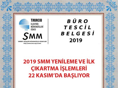 2019 SMM BAŞVURULARI 22 KASIM TARİHİNDE BAŞLAMIŞTIR!