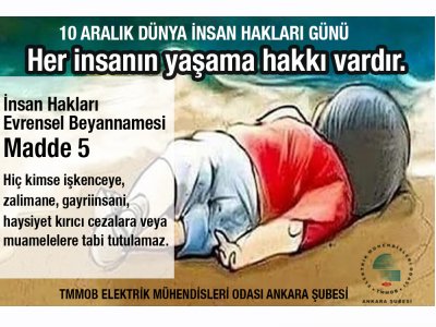 10 ARALIK DÜNYA İNSAN HAKLARI GÜNÜ