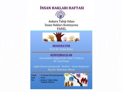 ANKARA TABİP ODASINDAN İNSAN HAKLARI HAFTASI PANELİ