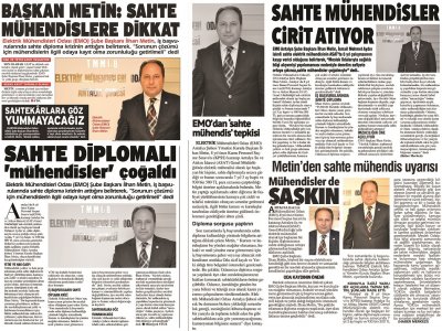 `ORTALIK SAHTE MÜHENDİS DOLDU`