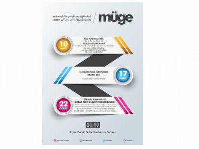 2019 YILI OCAK AYI MÜGE EĞİTİM PROGRAMIMIZ