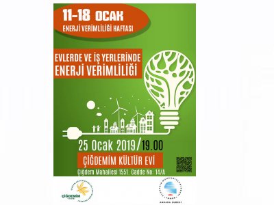 ÇİĞDEMİM DERNEĞİNDE ENERJİ VERİMLİLİĞİ SUNUMU YAPILACAK