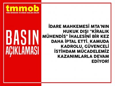 KİRALIK MÜHENDİSE GEÇİT YOK