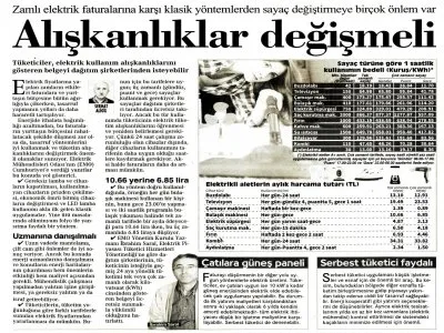 ALIŞKANLIKLAR DEĞİŞMELİ (CUMHURİYET)