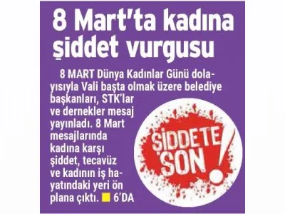 KADIN, HAKLARI İLE KADINDIR (ANTALYA KÖRFEZ - 08.03.2019)