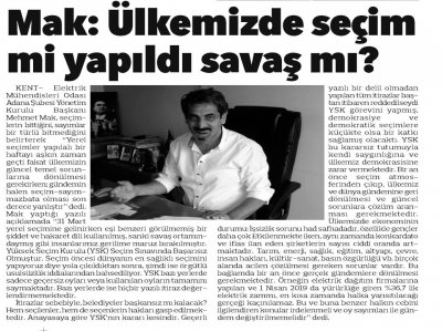 ÜLKEMİZDE SEÇİM Mİ YAPILDI SAVAŞ MI ?