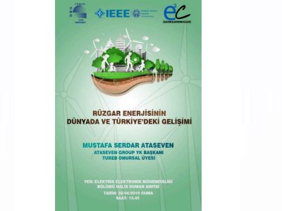 `RÜZGAR ENERJİSİNİN DÜNYADA VE TÜRKİYE`DEKİ GELİŞİMİ` SEMİNERİ