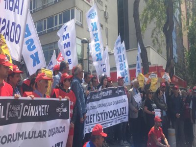 İŞÇİLER MEZARDA, SORUMLULAR DIŞARIDA ADALET İSTİYORUZ!