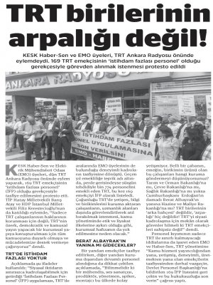 TRT BİRİLERİNİN ARPALIĞI DEĞİL! (BİRGÜN)