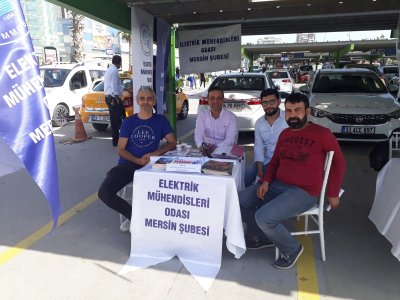 9.MERSİN İŞ VE KARİYER FUARINDA STANDIMIZI AÇTIK.FUARDA STANDIMIZI ZİYARET EDEN BÖLÜMÜMÜZ ÖĞRENCİLERİNE VE YENİ MEZUN MÜHENDİSLERİMİZE MESLEK ALANIMIZ HAKKINDA BİLGİLER VERİLDİ.