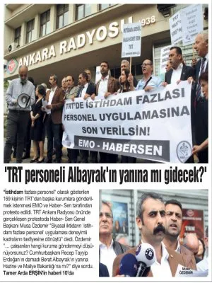 `TRT PERSONELİ ALBAYRAK`IN YANINA MI GİDECEK?` (ANAYURT)
