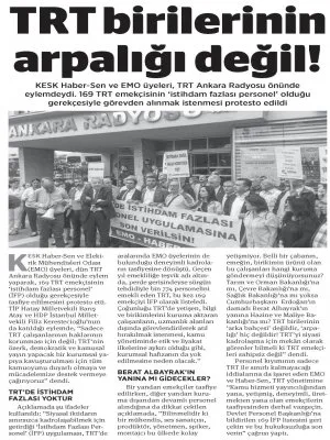 TRT BİRİLERİNİN ARPALIĞI DEĞİL! (BİRGÜN)