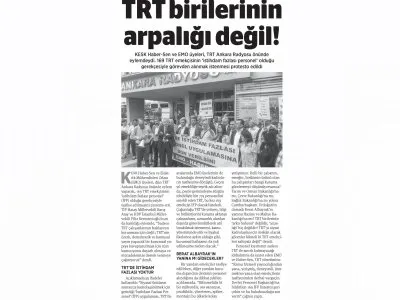 TRT BİRİLERİNİN ARPALIĞI DEĞİL! (BİRGÜN, 24.05.2019)