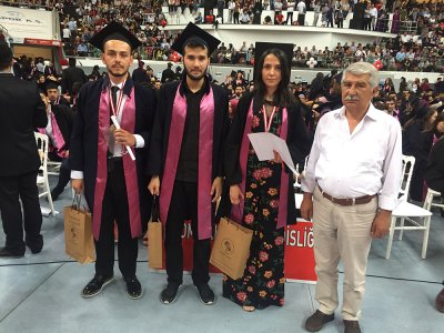 ERCİYES ÜNİVERSİTESİ MÜHENDİSLİK FAKÜLTESİ ELEKTRİK-ELEKTRONİK MÜHENDİSLİĞİ VE BİYOMEDİKAL MÜHENDİSLİĞİ BÖLÜMÜNDE MEZUNİYET TÖRENİNE KATILDIK