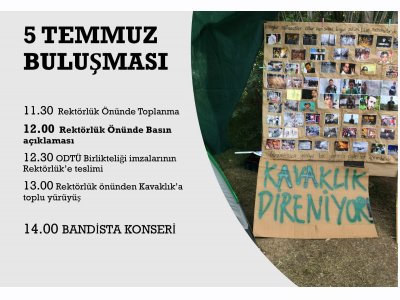 ODTÜ KAVAKLIK DİRENİYOR