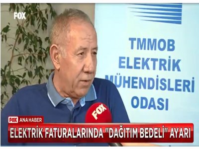 GAZİ İPEKİN ELEKTRİK FATURA DÜZENLEMESİNE YÖNELİK AÇIKLAMALARI FOX ANA HABERDE AKTARILDI
