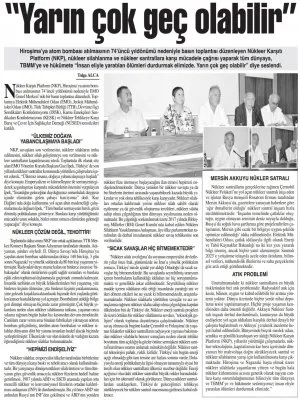 NKP: YARIN ÇOK GEÇ OLABİLİR (BAŞKENT GAZETESİ)